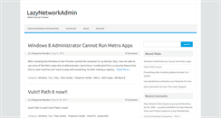 Desktop Screenshot of lazynetworkadmin.com
